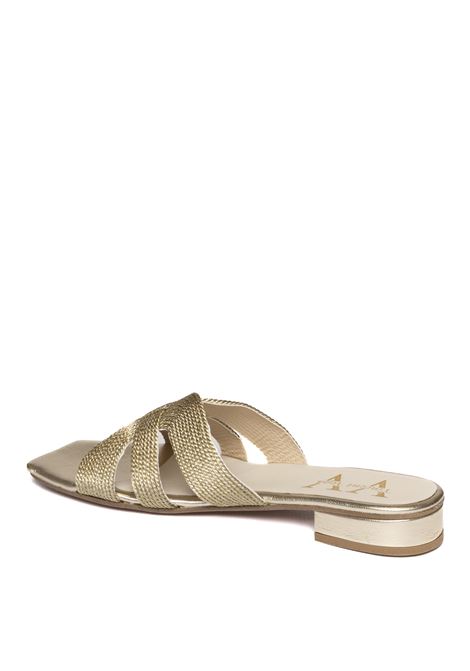 Gold rafia sandal VINCENT VEGA | COUNTRY PTQ20RAFIA-GOLD